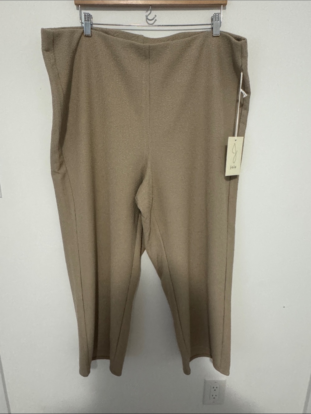 Joie | Taupe Wide-Leg Knit Pants | 2X